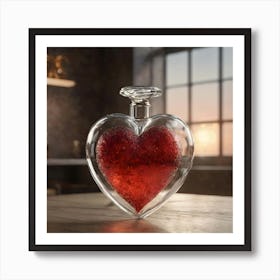 Glass Love Heart 5 Art Print