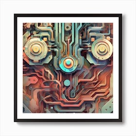 Circuit Board Art Print