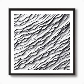 Abstract Wavy Pattern 8 Art Print