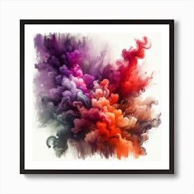 Smoke Abstract 5 Art Print