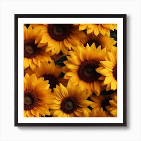 Sunflowers Background 1 Art Print