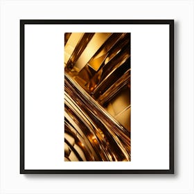 Abstract Gold 1 Art Print