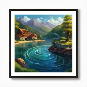 Whirlpool Reflections Art Print