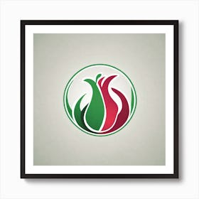 Logo For Pomegranate Art Print