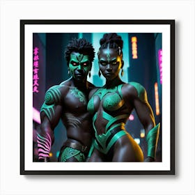 Shadows of the Urban Abyss: The Rise of the Midnight Titan 6 Art Print