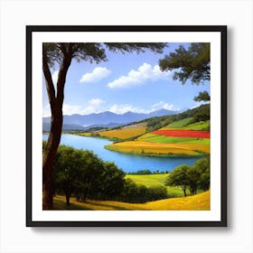 Landscape Painting 67 Art Print