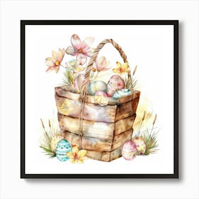 Easter Basket Art Print