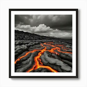 Lava Flow Art Print