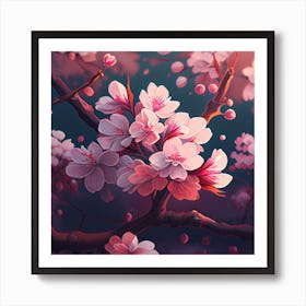 Cherry Blossoms Art Print
