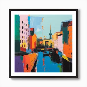 Abstract Travel Collection Berlin Germany 3 Art Print