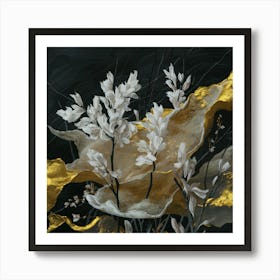 'White Flowers' 1 Art Print