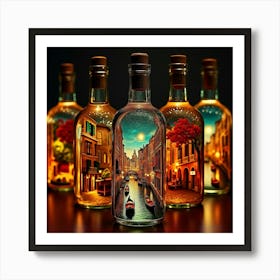 Venice In Bottles 5 Art Print