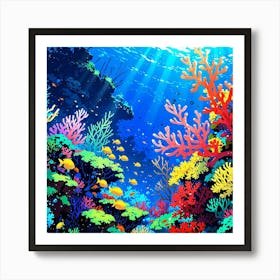 Coral Reef Art Print