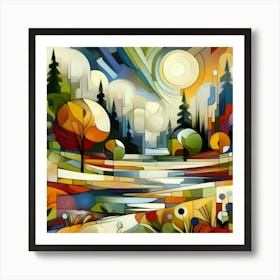 Abstract Landscape Painting 12 Art Print