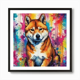 Shiba Inu 61 Art Print