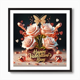 Happy Valentine's Day 3 1 Art Print