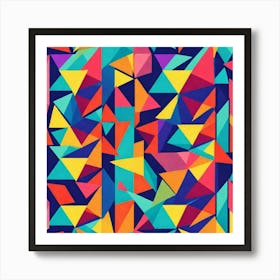 Abstract Triangles 16 Art Print