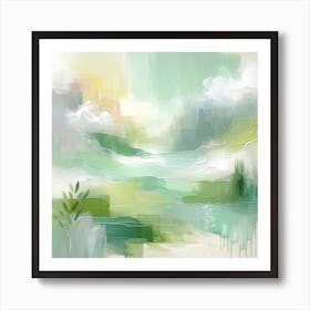 Abstract Landscape Painting 1 Art Print