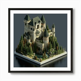 Castle In The Woods Art Print