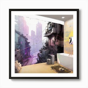 Futuristic City 5 Art Print