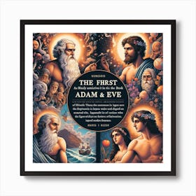 First Book Of Adam And Eve Art Print