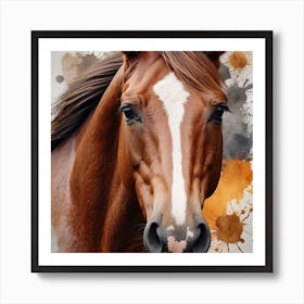 Horse Portrait Art Print