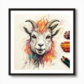 Goat! 22 Art Print