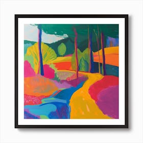 Colourful Gardens Bois Des Moutiers France 1 Art Print