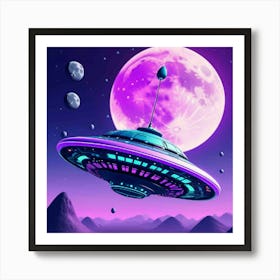 Alien Spaceship Poster