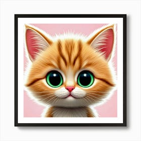 Cute Kitten Art Print