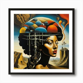 Beauty & Brains 1 Art Print