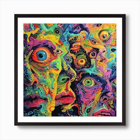 Psychedelic Painting, Psychedelic Art, Psychedelic Art, Psychedelic Art Art Print