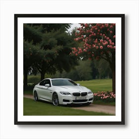 Default Car Bmw With Place Nature Tree And Rose 0 (1) Art Print