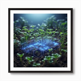 Digital Farming Art Print