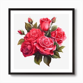 Bouquet Of Roses 10 Art Print