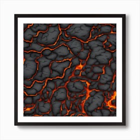 Lava fire 1 Art Print