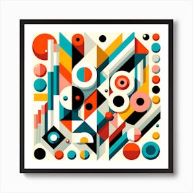 Abstract Geometric Pattern 1 Art Print