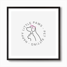 Little Paws Happy Online Art Print