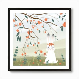 Rabbit In A Tree Art Print