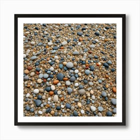 Beach Rocks on the Sand Art Print