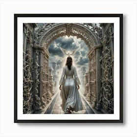 Walking Through The Pearly Gates Art Print