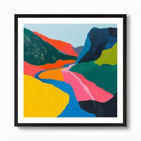 Colourful Abstract Runion National Park France 3 Art Print