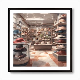 Hat Shop Art Print