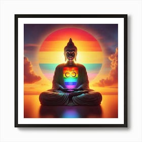 Rainbow Buddha Art Print