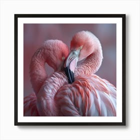 Flamingos 1 Art Print