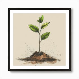 Christianity Growing Plant Art Print