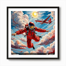 Skydiver 6 Art Print