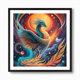 Phoenix Dragon 1 Art Print