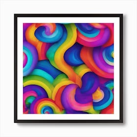 Abstract Swirls Art Print