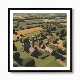 Farm In The Countryside 15 Art Print